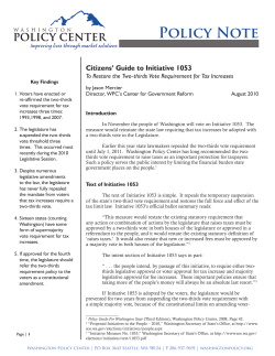 I-1053 - Washington Policy Center