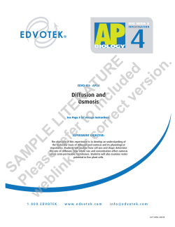Diffusion and Osmosis