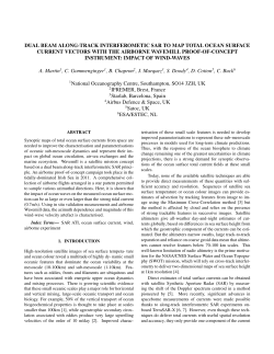 DUAL BEAM ALONG-TRACK INTERFEROMETIC SAR TO MAP
