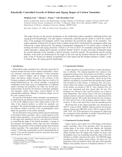 Kinetically Controlled Growth of Helical and Zigzag Shapes of
