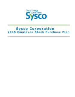 Sysco Corporation - SyscoBenefits.com