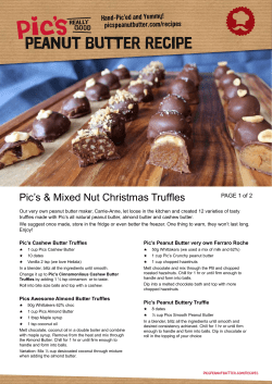 Pe UT buTter recipe - Pic`s Peanut Butter
