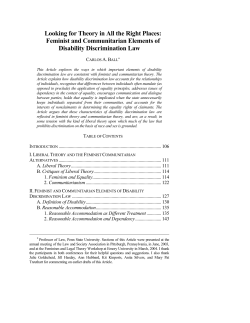 Looking for Theory in all the Right Places