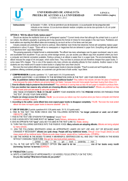 universidades de andaluc&iacute;a prueba de acceso a