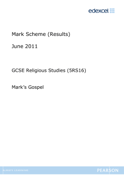 Mark Scheme - Edexcel