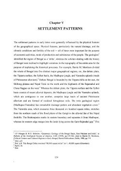 SETTLEMENT PATTERNS