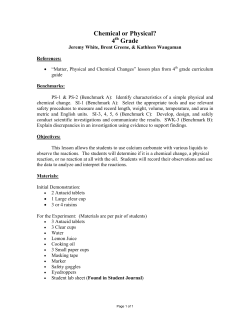Chemical or Physical - gk-12