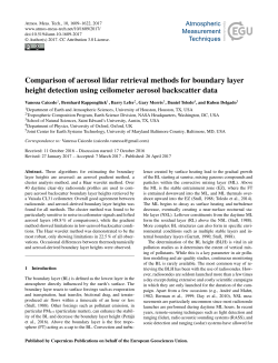 Comparison of aerosol lidar retrieval methods for boundary layer