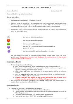 GG : GEOLOGY AND GEOPHYSICS