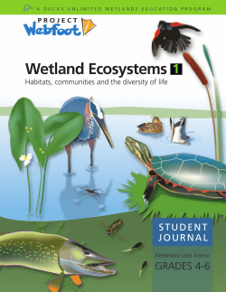Student Journal - Ducks Unlimited Canada