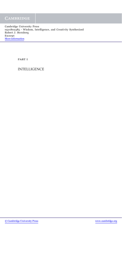 part i INTELLIGENCE - Beck-Shop