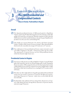 Chapter Three - University of Virginia Center for Politics