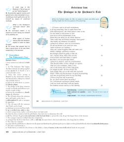 The Prologue to the Pardoner`s Tale