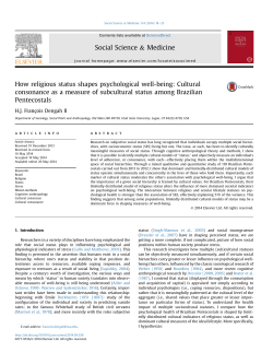 How religious status shapes psychological well-being