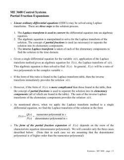 Partial Fraction Expansions