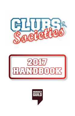 2017 handbook - Murdoch Student Guild