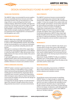 AMPCO &reg; wear and corrosion resistance