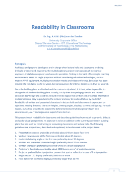 Readability in Classrooms