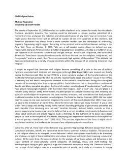 Civil Religion Redux