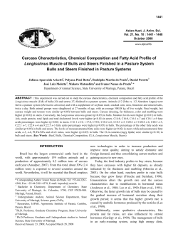 Carcass Characteristics, Chemical Composition and Fatty Acid