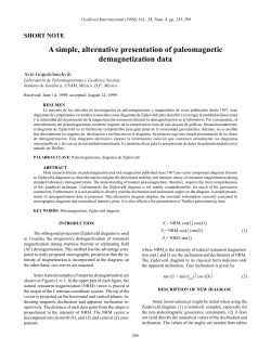 On a simple, alternative presentation of paleomagnetic