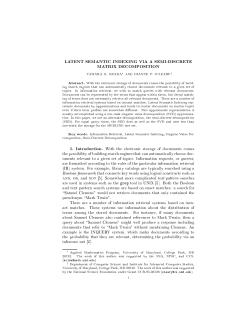 latent semantic indexing via a semi-discrete matrix