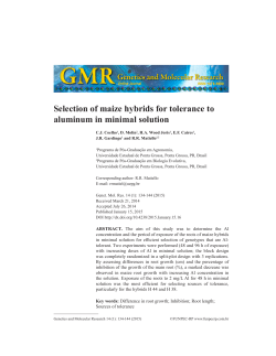 Selection of maize hybrids for tolerance to aluminum