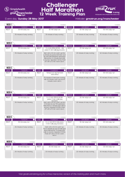 GMR Challenger Half Marathon Training Plan.indd