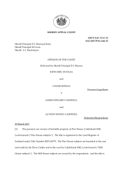 SHERIFF APPEAL COURT [2017] SAC (Civ) 12 SAC/2017/PAI