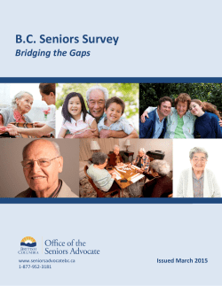 Read the report - Office of the Seniors Advocate
