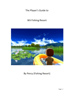 The Player`s Guide to Wii Fishing Resort By Percy (Fishing Resort)
