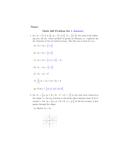 Name: Math 220 Problem Set 1 Answers