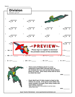 Division Facts - Super Teacher Worksheets