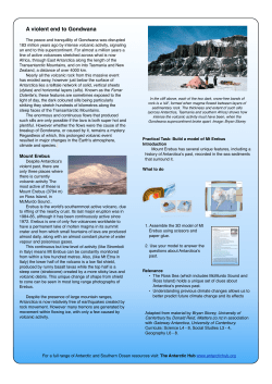 A violent end to Gondwana - Gateway Antarctica