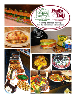 Box Lunches - Paul`s Deli