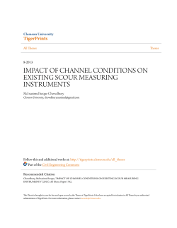 impact of channel conditions on existing scour