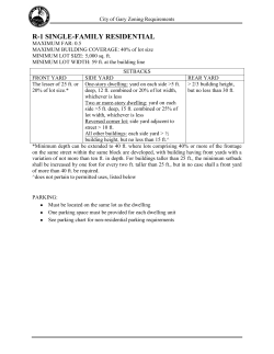r-1 single-family residential