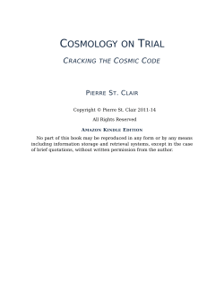 cosmology on trial - Universidad de Sabiduria Ancestral