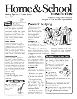 Prevent bullying - Jackson County School District