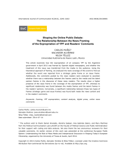 Shaping the Online Public Debate: The Relationship Between the