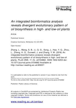 An Integrated Bioinformatics Analysis Reveals Divergent