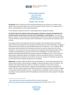 to learn more! - World Trade Center Delaware