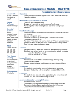 Career Exploration Module &ndash; DAY FIVE