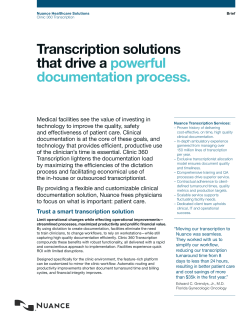 Clinic 360 Transcription