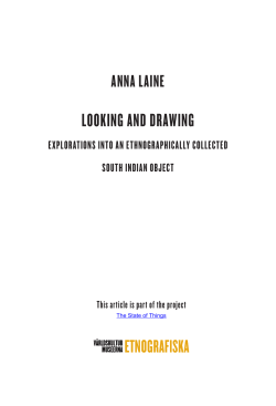 LOOKING AND DRAWING