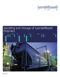 HANDLING AND STORAGE OF POLYMERS