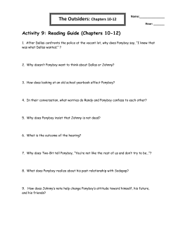 The Outsiders: Chapters 10-12