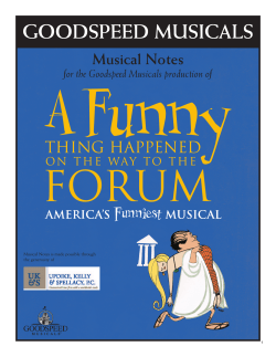 Teacher`s Guide - Goodspeed Musicals