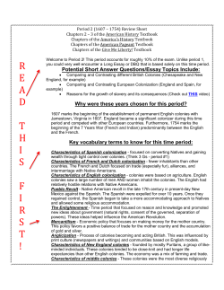 APUSH TP2 Review