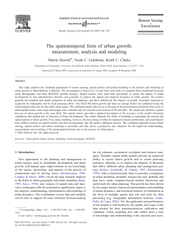The spatiotemporal form of urban growth: measurement, analysis
